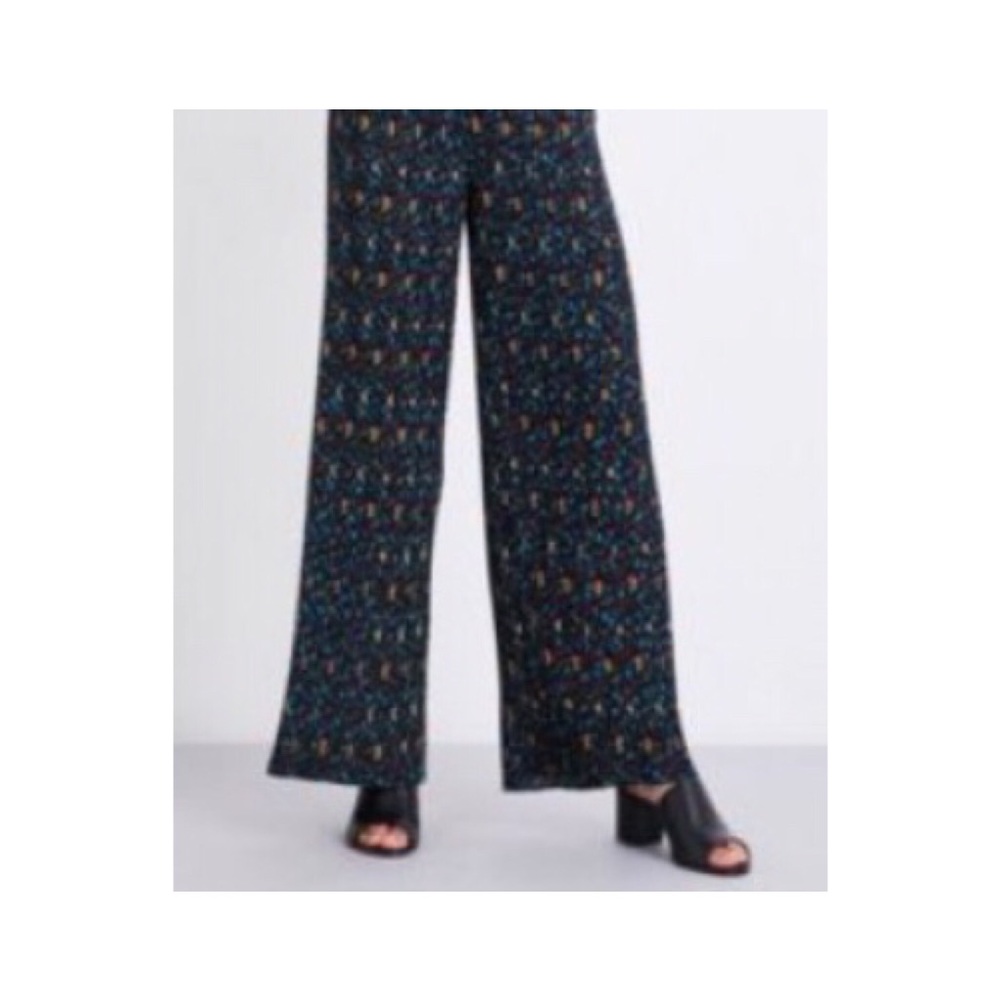 • maje • floral pleated wide leg pants
